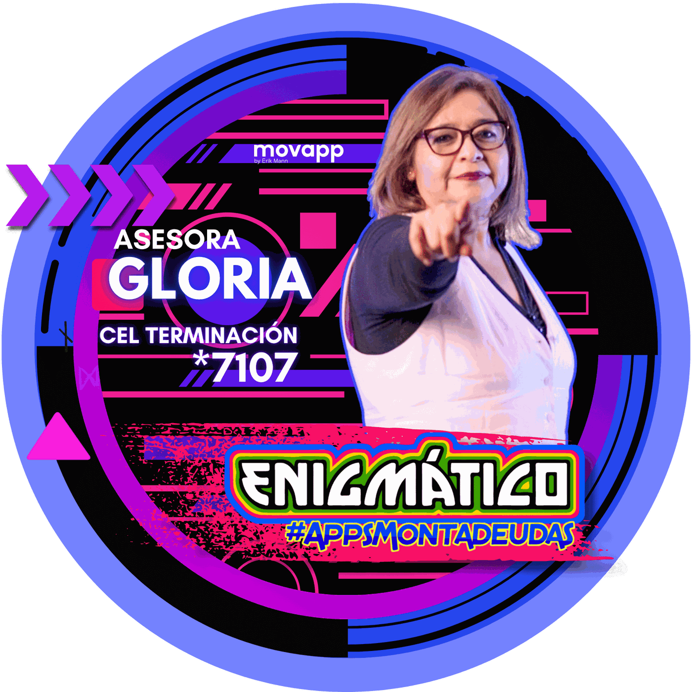 Gloria, asesor de Enigmático Apps